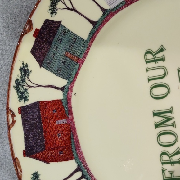 From our house to yours plate, farmhouse, new, ceramic - Picture 4 of 5